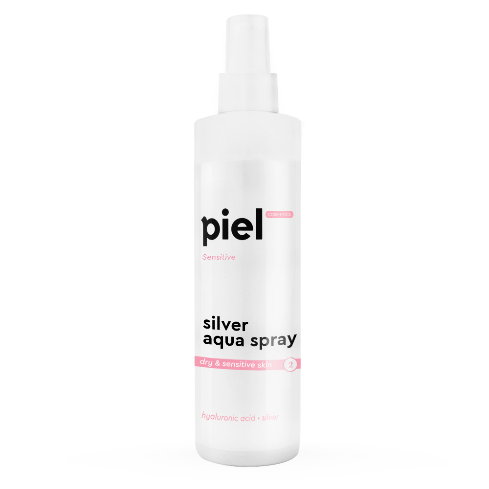 Зволожуючий спрей для сухої та чутливої шкіри Piel Cosmetics Silver Aqua Spray 250 мл