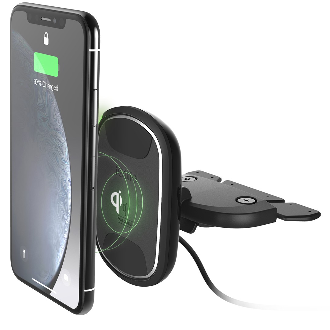 Автодержатель для телефона магнитный iOttie iTap Wireless 2 Fast Charging Magnetic CD Slot Mount (HLCRIO139)