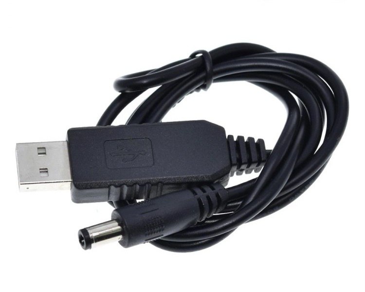 Кабель для питания роутера от power bank Mine USB DC 9V 1 м Черный (hub_zfly7r)