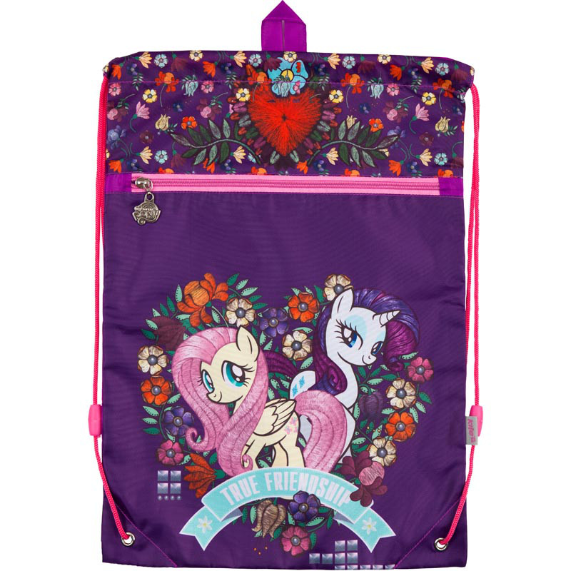 Сумка для взуття з кишенею Kite My Little Pony Фіолетовий (LP18-601M-3)