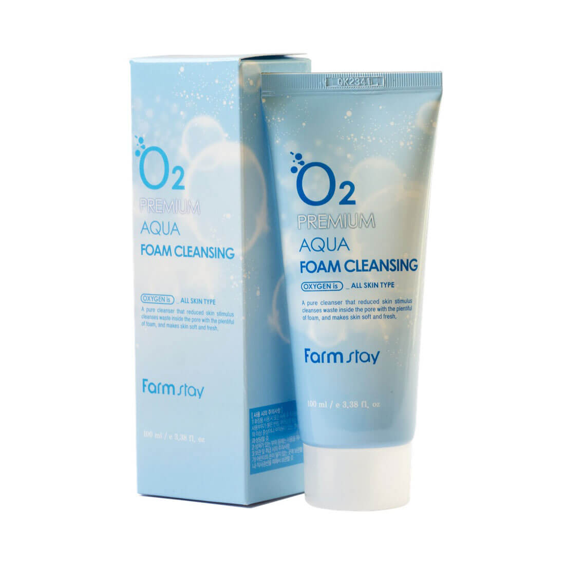 Киснева пінка для вмивання FarmStay O2 Premium Aqua Foam Cleansing 100 мл (8809469775120)