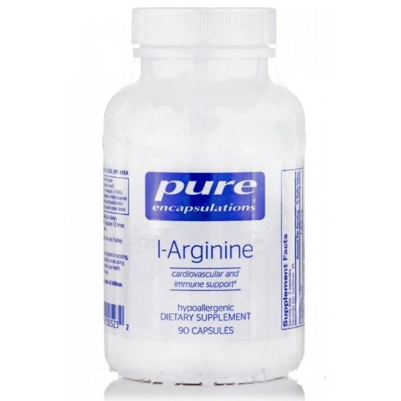 Аргинин Pure Encapsulations L-Arginine 90 Caps PE-00523