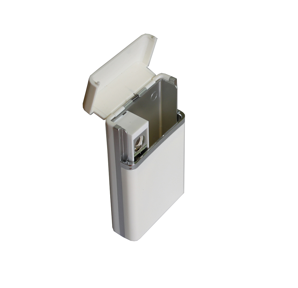 Портсигар із вбудованою запальничкою Champ Cigarette Case + Usb Igniter - DL-8 Білий (40400317WH)