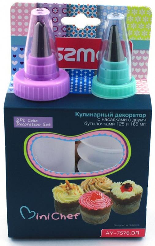 Набор 2 кулинарных декоратора 125мл / 165мл с 5 насадками Fissman DP38622