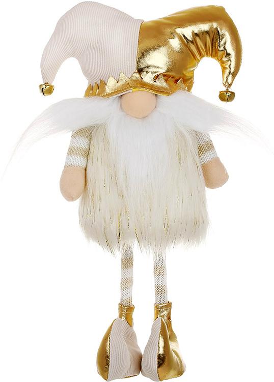 Декоративная игрушка Dwarf in a jester costume 48 см Кремово-золотой BonaDi DP232231