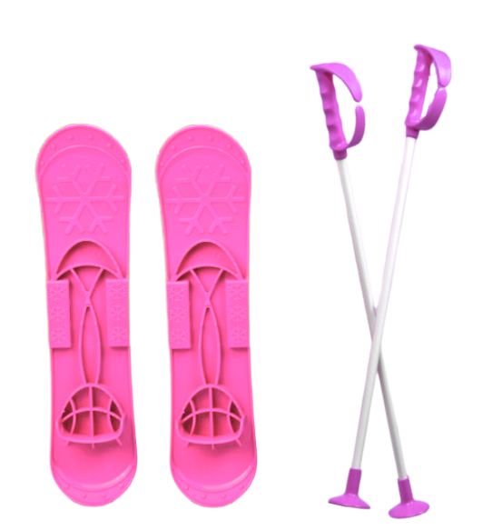 Дитячі лижі SKI BIG FOOT рожеві MARMAT (6586)