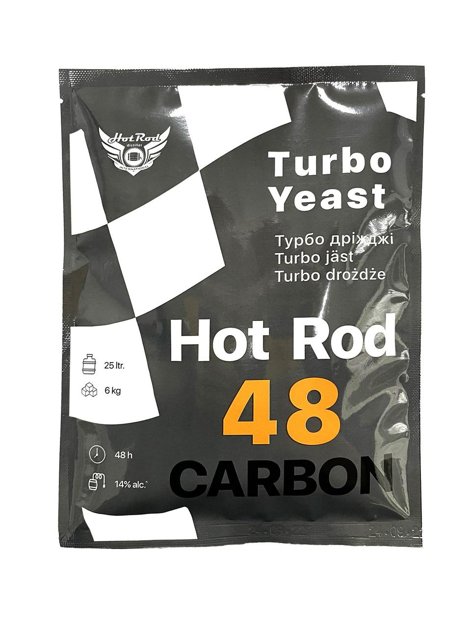 Турбо дрожжи Hot Rod Distiller 48 Carbon на 25 на 175 г (D0105)