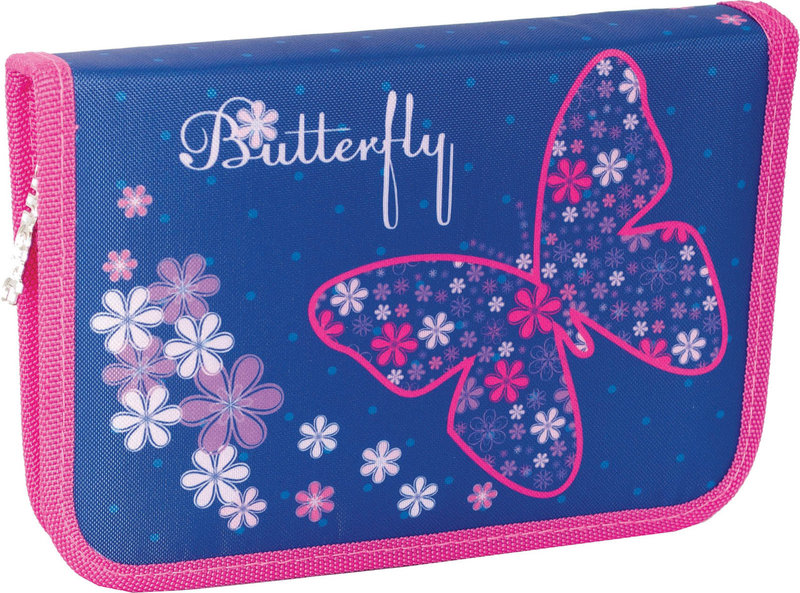 Пенал розкладний - книжка SMART Flower butterfly​​​ Синій (100249TO)