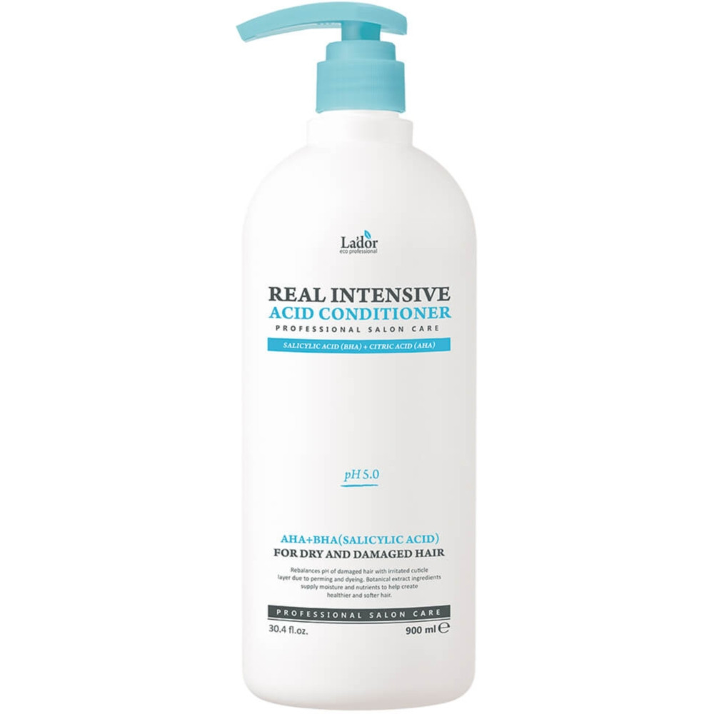 Інтенсивний кислотний кондиціонер для сухого пошкодженого волосся La'dor Real Intensive Acid Conditioner 900 мл (8808033025814)