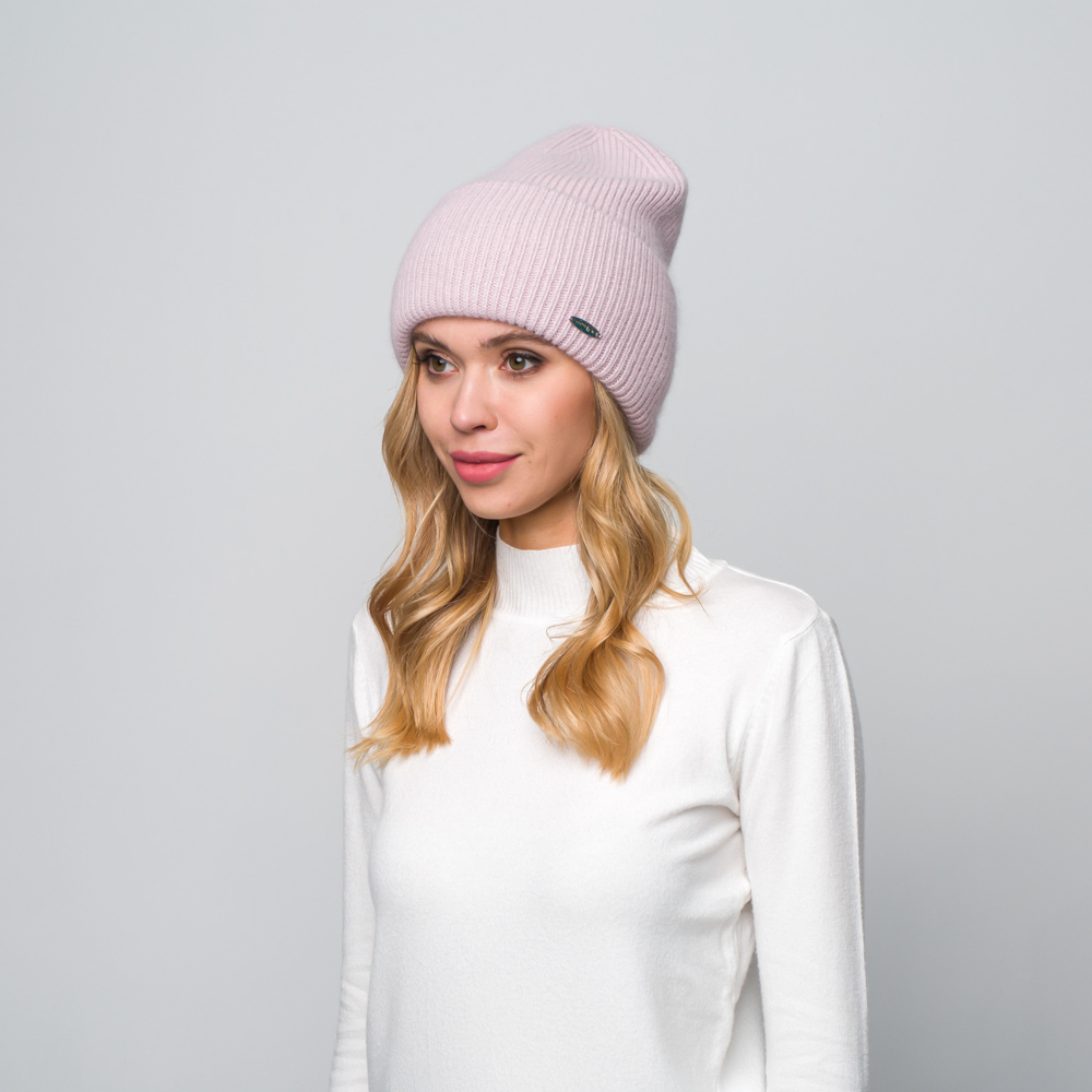 Шапка женская бини кежуал 687-968 LuckyLOOK OneSize Розовый