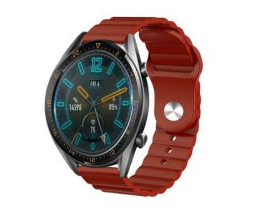 Ремінець силіконовий BeWatch 22мм Samsung Gear S3 | Galaxy Watch 46 | Galaxy Watch 3 45 mm LineS Темно-Червоний