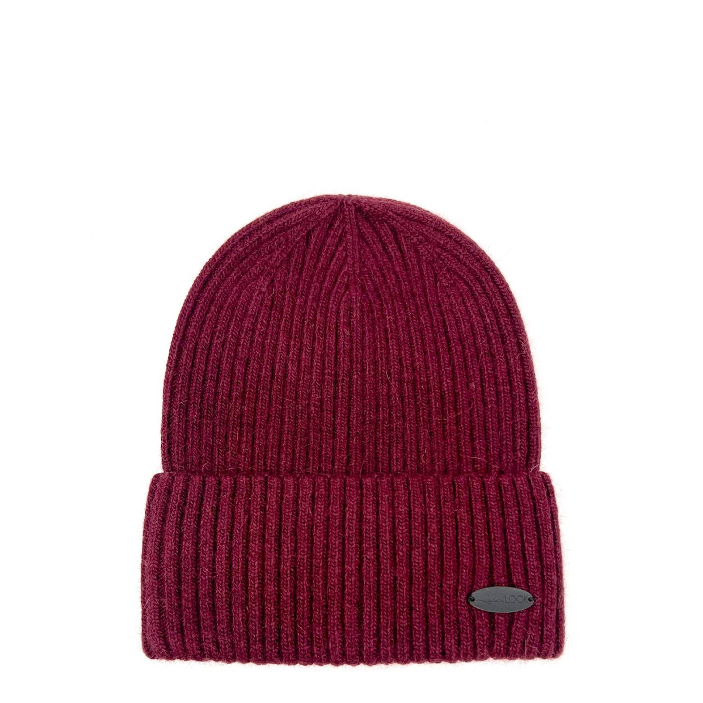 Шапка бини женская LuckyLOOK Frederick 676-091 One Size Бордовый (2933534676091)