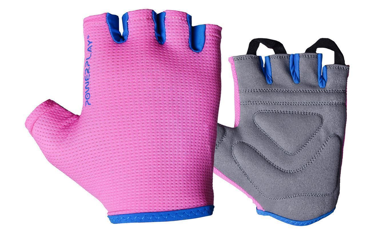 Фітнес рукавички PowerPlay 3418 S Розові (PP_3418_S_Pink)
