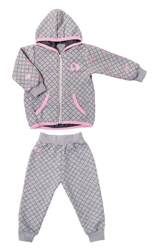 Костюм для дівчинки Gabbi KS-19-29 Атлетикс Сірий на зріст 74 (11446)