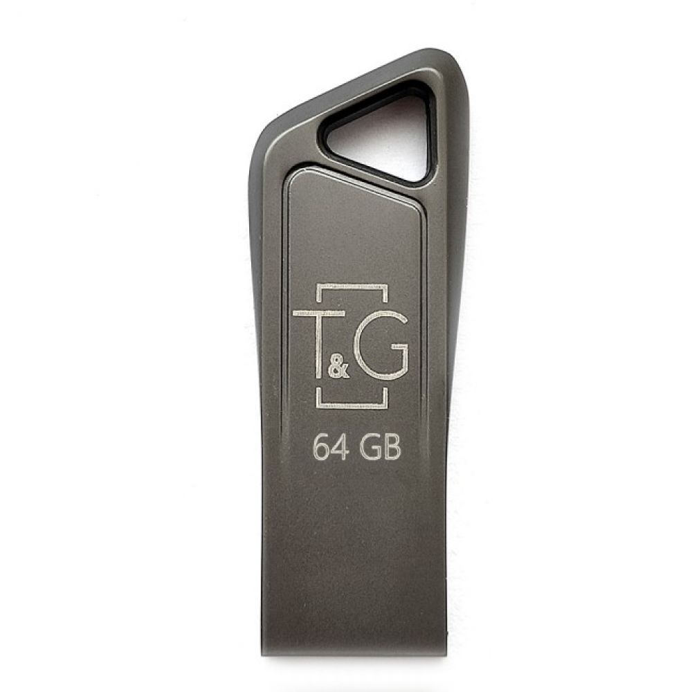 Флеш пам'ять T&G USB 2.0 64GB Metal 114 Steel