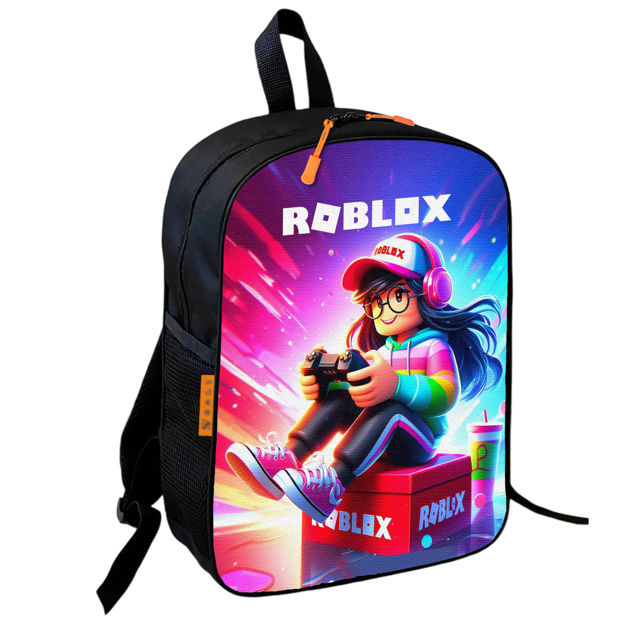 Дитячий шкільний рюкзак Roblox 36×27×13 см, водонепроникний поліестер, різнокольоровий