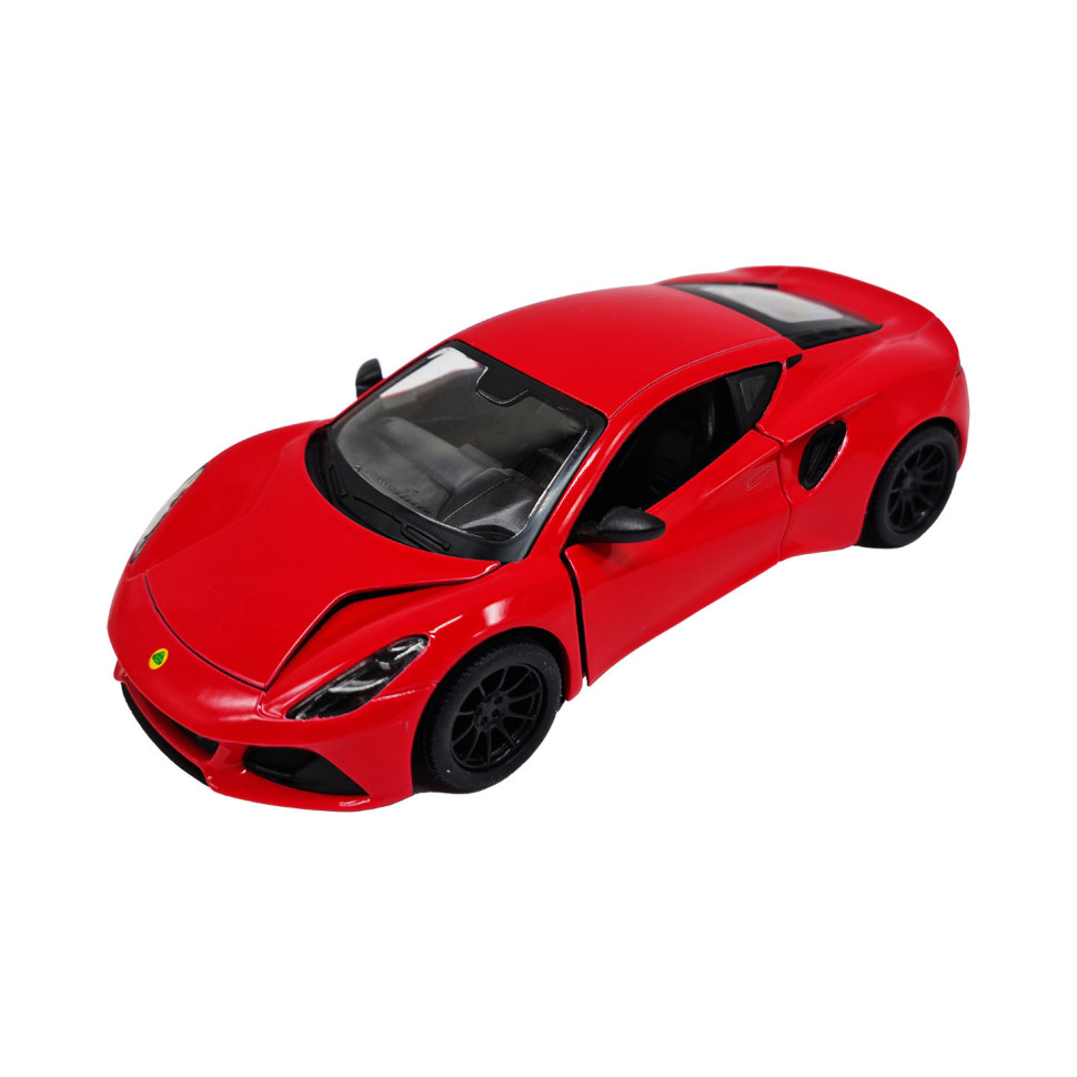 Инерционная машинка Lotus Emira Kinsmart KT5441W металлическая 13 см Красный