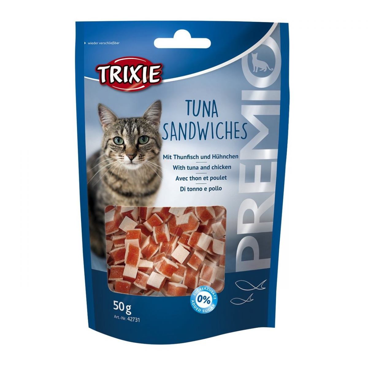 Лакомство для кошек Trixie PREMIO Tuna Sandwiches, 50 г