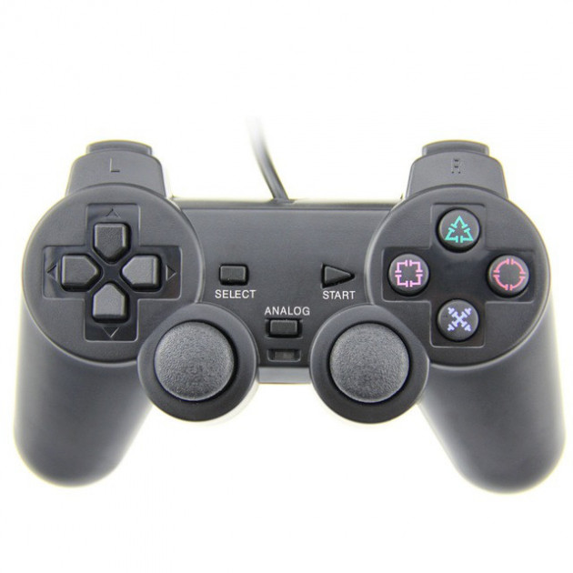Бездротовий геймпад джойстик PS2 Сірий (31-SAN130)