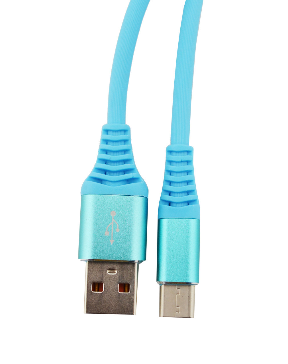 Кабель PWE Soft Touch USB - Type C 2.1A 1 m Blue (hub_np2_1421_2)