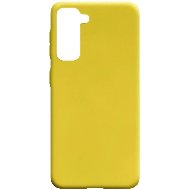Силиконовый Чехол Candy для Samsung Galaxy S21+ (Желтый) 1101183
