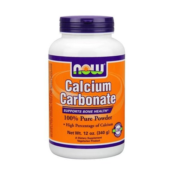 Микроэлемент Кальций NOW Foods Calcium Carbonate Powder 340 g /200 servings/ Pure