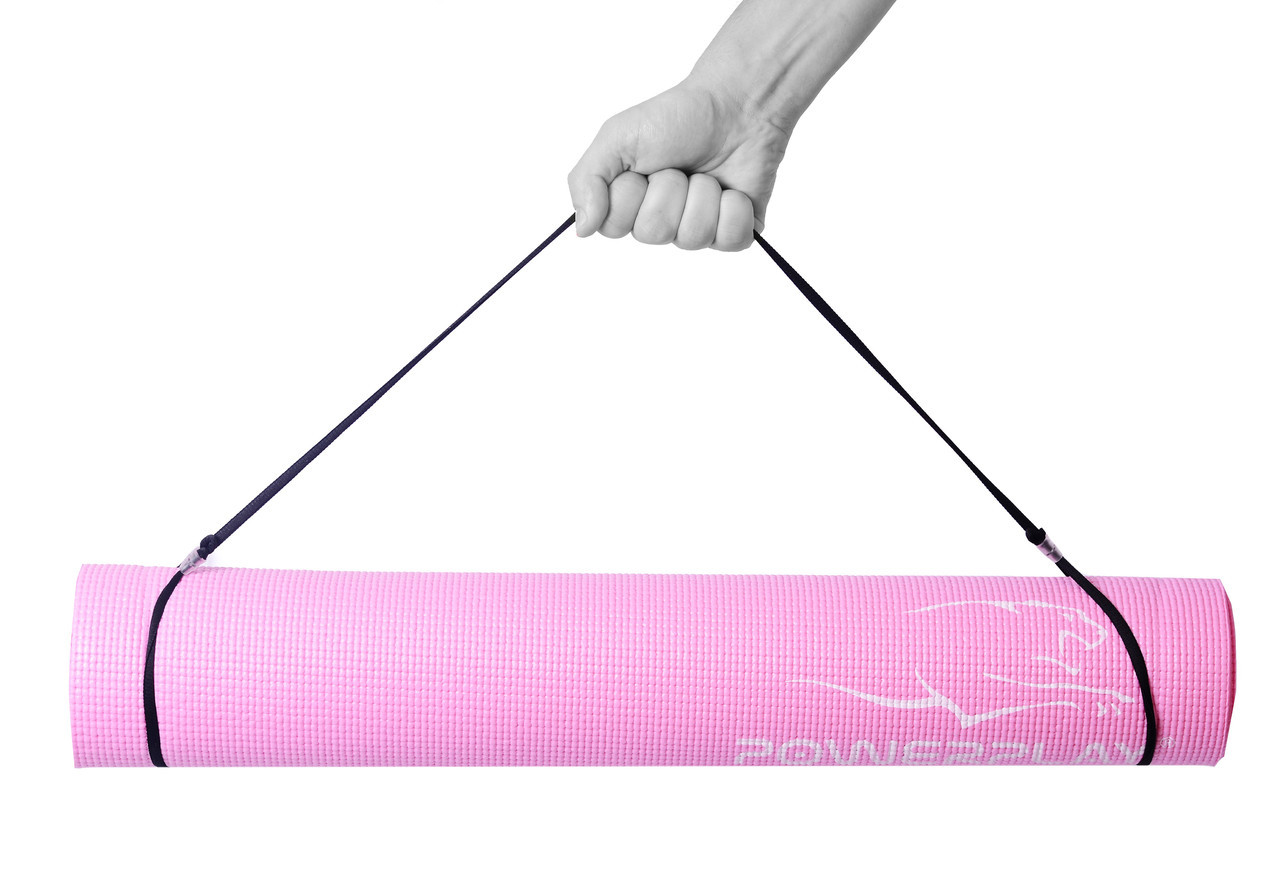 Килимок для фітнесу і йоги PowerPlay 4010 183х61х0.4 см Рожевий (PP_4010_Pink)
