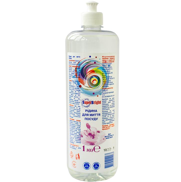 Жидкость для мытья посуды Super Bright 1 л (90074735)