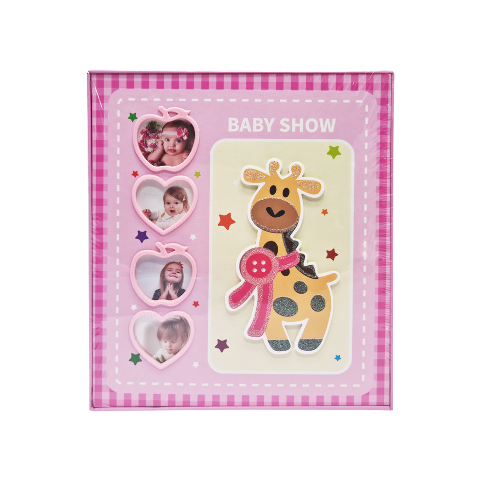 Фотоальбом детский Bambi 6876-2 80 фотографий 10*15 см Розовый