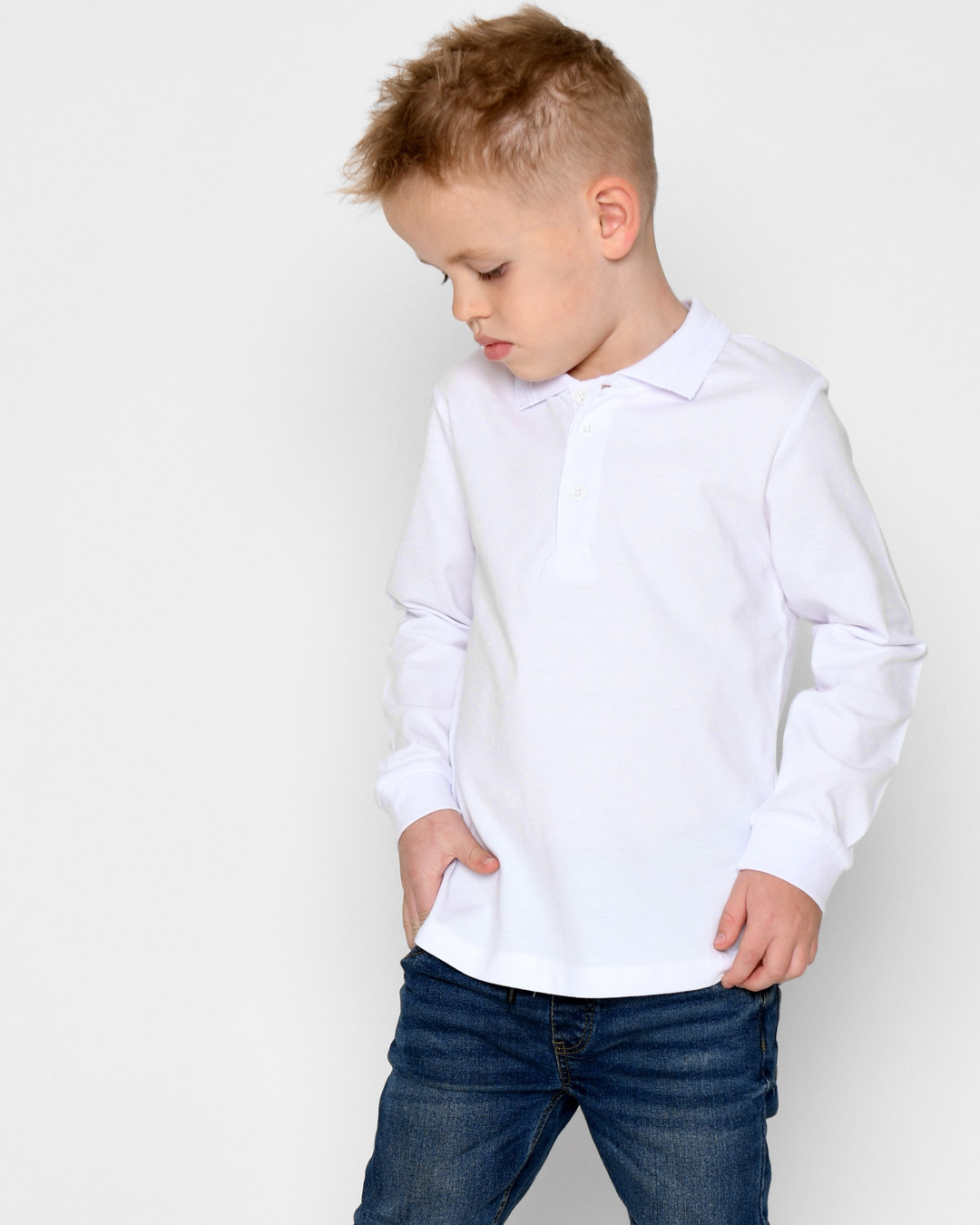 Сорочка поло для хлопчика Carica Kids SV-11121-3 152 Білий (780819)