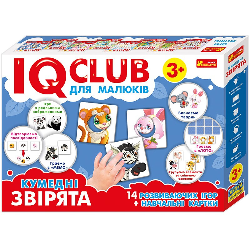 Учебные пазлы Ranok Creative Забавные зверьки. IQ-club для малышей У 13203008