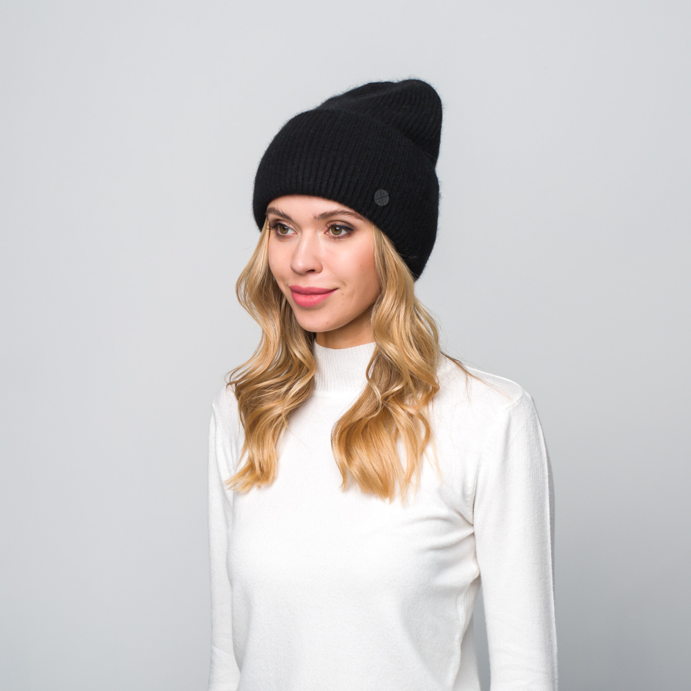 Шапка LuckyLOOK бини 974-595 One size Черный