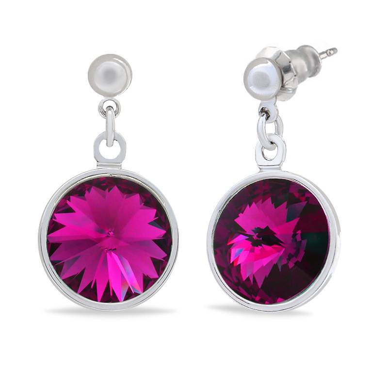 Сережки KOBI Rivoli Kolo 12 мм зі Swarovski (7740-1076-07-32)
