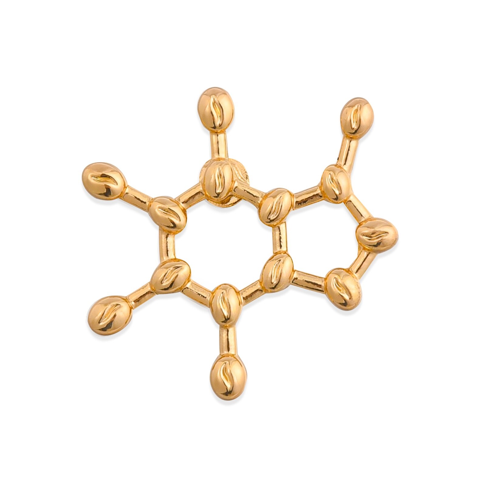 Значок BROCHE Кофеин золотистый BRGV113389