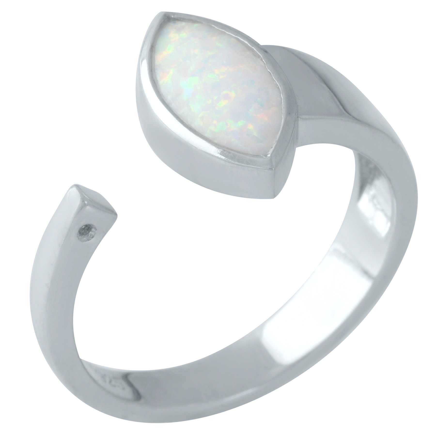 Серебряное кольцо SilverBreeze с опалом 1960516 18 размер
