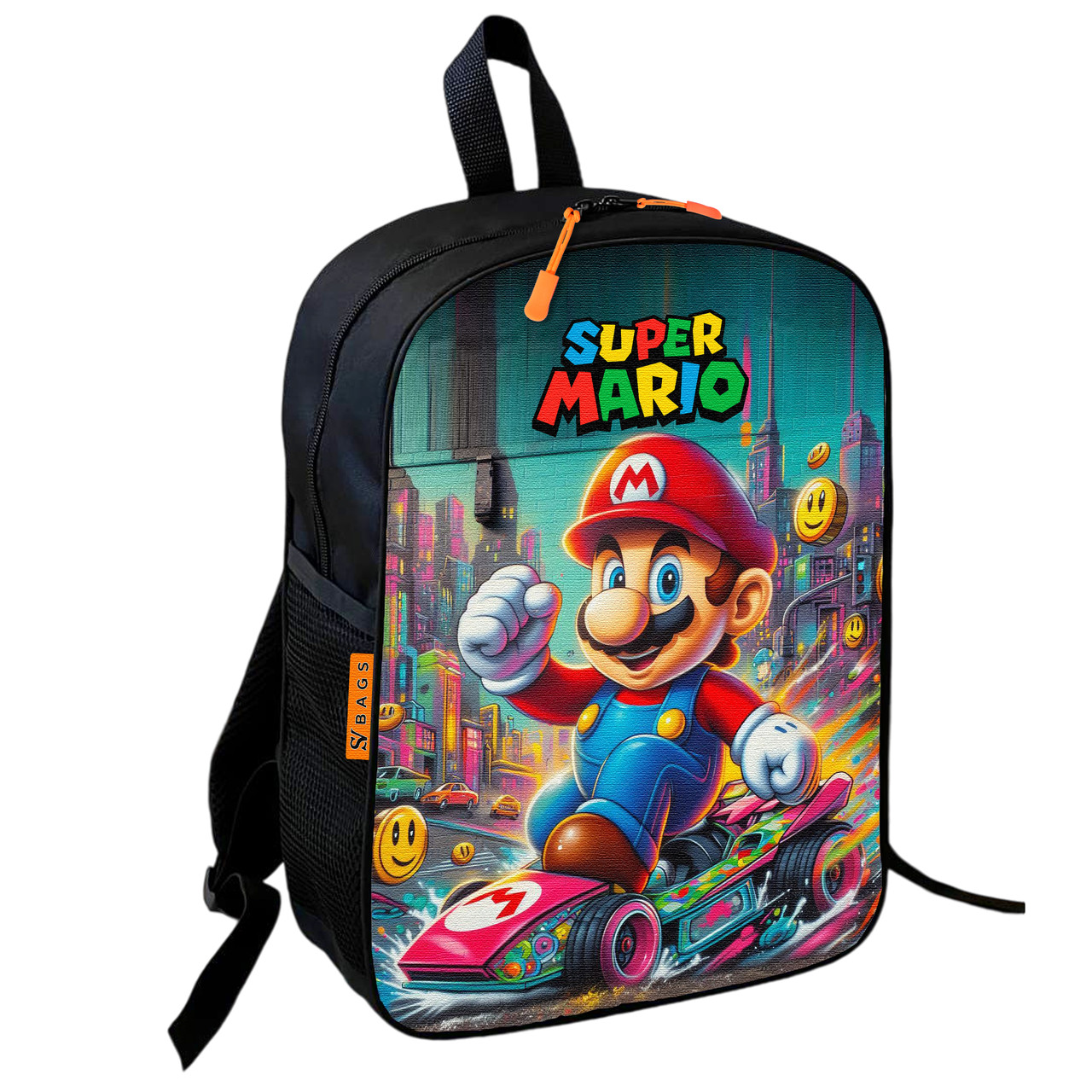 Дитячий шкільний рюкзак Super Mario 36х27х13 см, різнокольоровий — арт. 2551263535