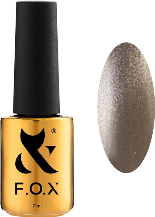 Гель-лак F.O.X. Cat Eye Crystalline №003 Коричневий 7 мл (58609)