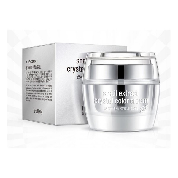 Кришталева основа під макіяж Rorec Snail Extract Crystal Color Cream 50мл