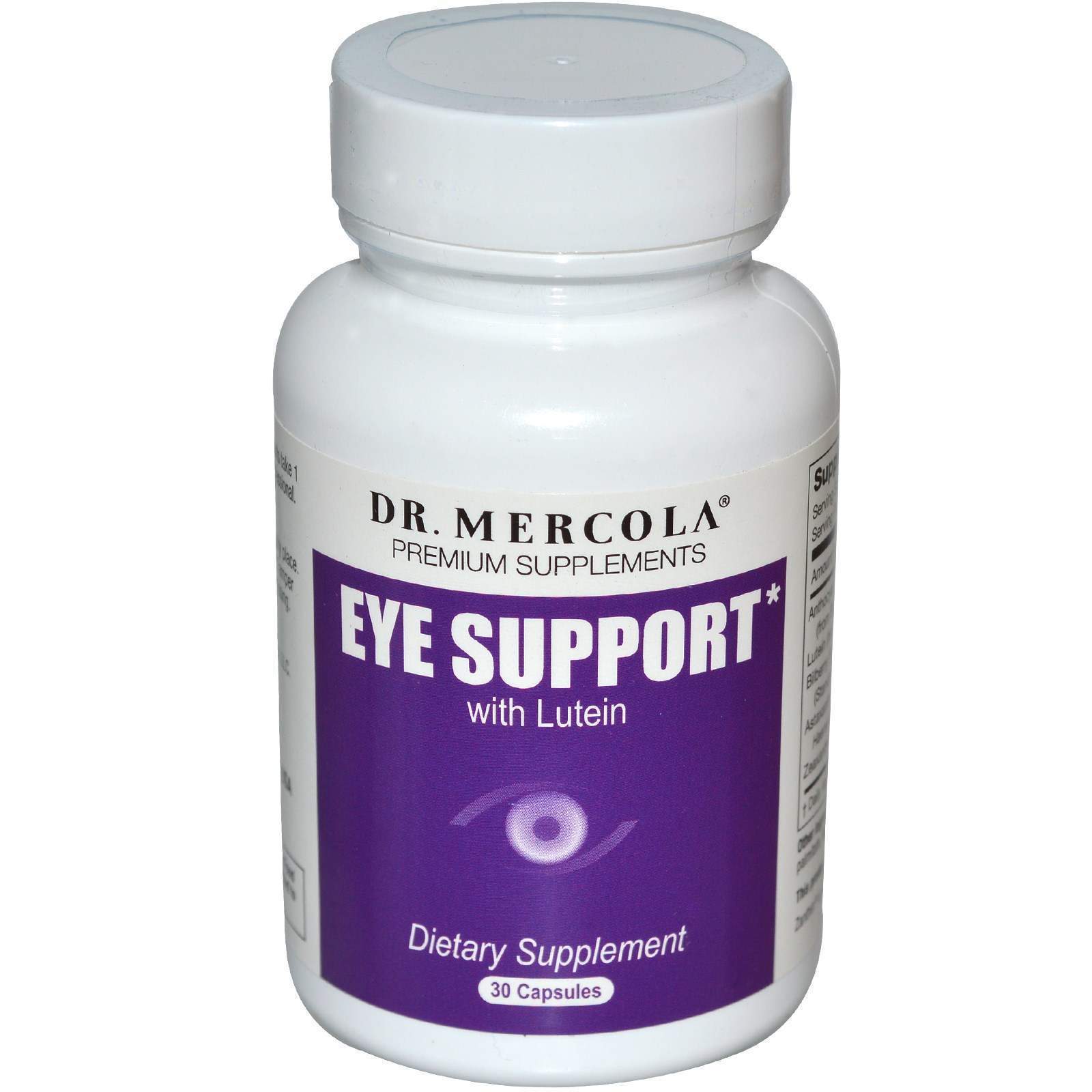 Вітаміни для очей із лютеїном, Dr. Mercola, Eye Support, 30 капсул (15692)