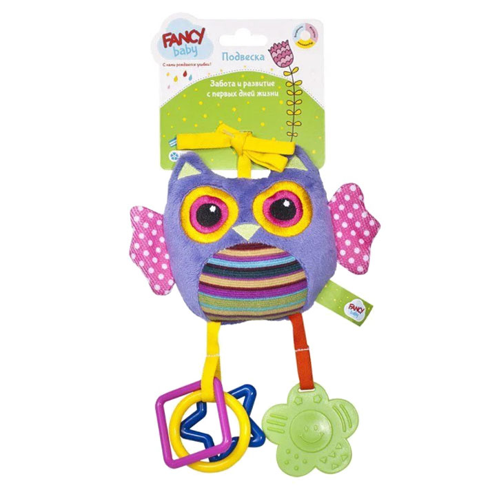 Мягкая развивающая игрушка-подвеска Owl Fancy AS103994