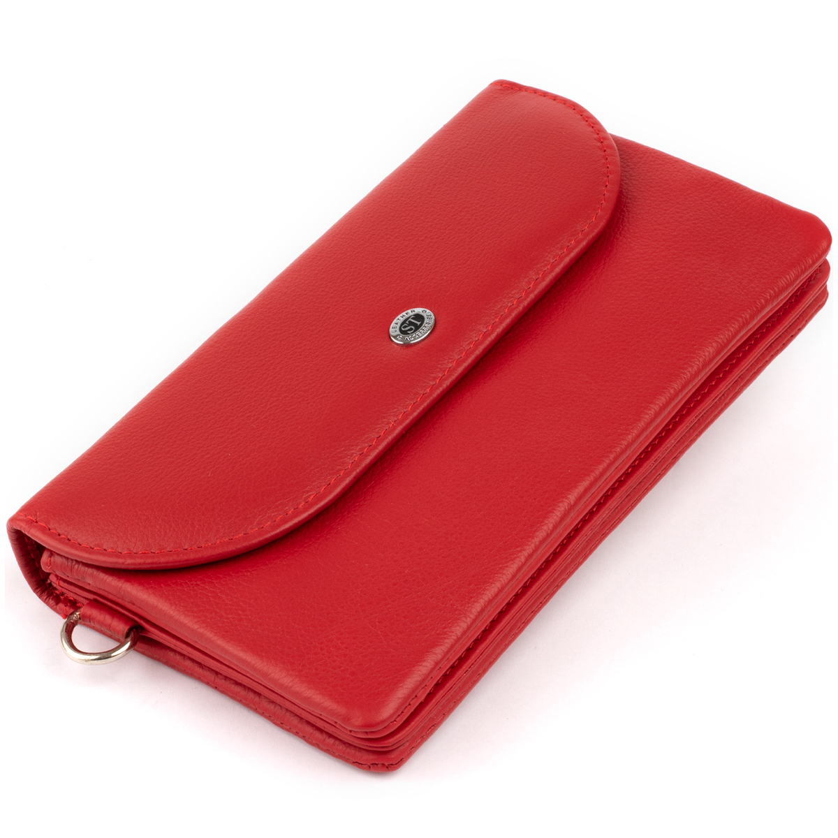 Клатч зі шкіри жіночий ST Leather Accessories 19321 Червоний