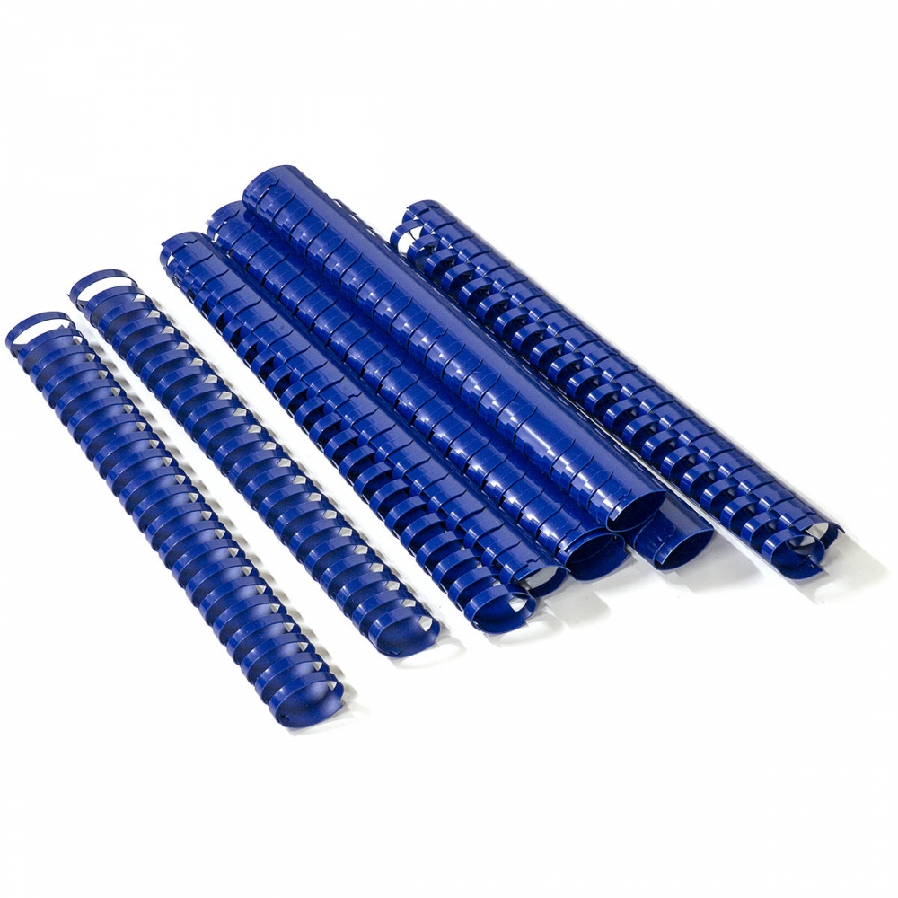Пружины пластиковые для переплета Agent А4 50 шт 45 мм Синие (8888821450035)