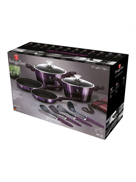 Набор посуды 10 предметов Berlinger Haus Purple Eclipse Collection (BH-7140)