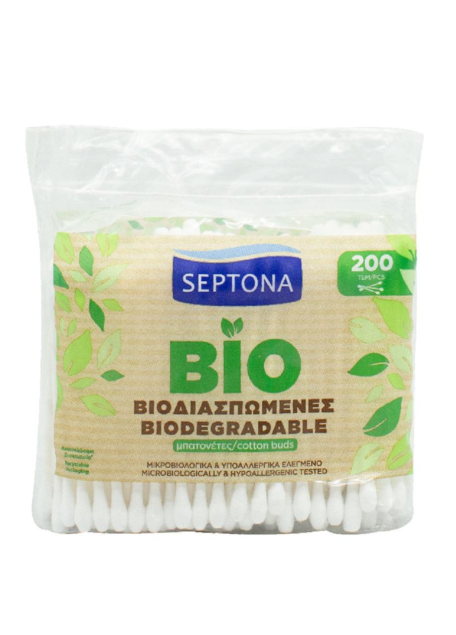 Ватные палочки Septona Биоразлагаемые 200 шт