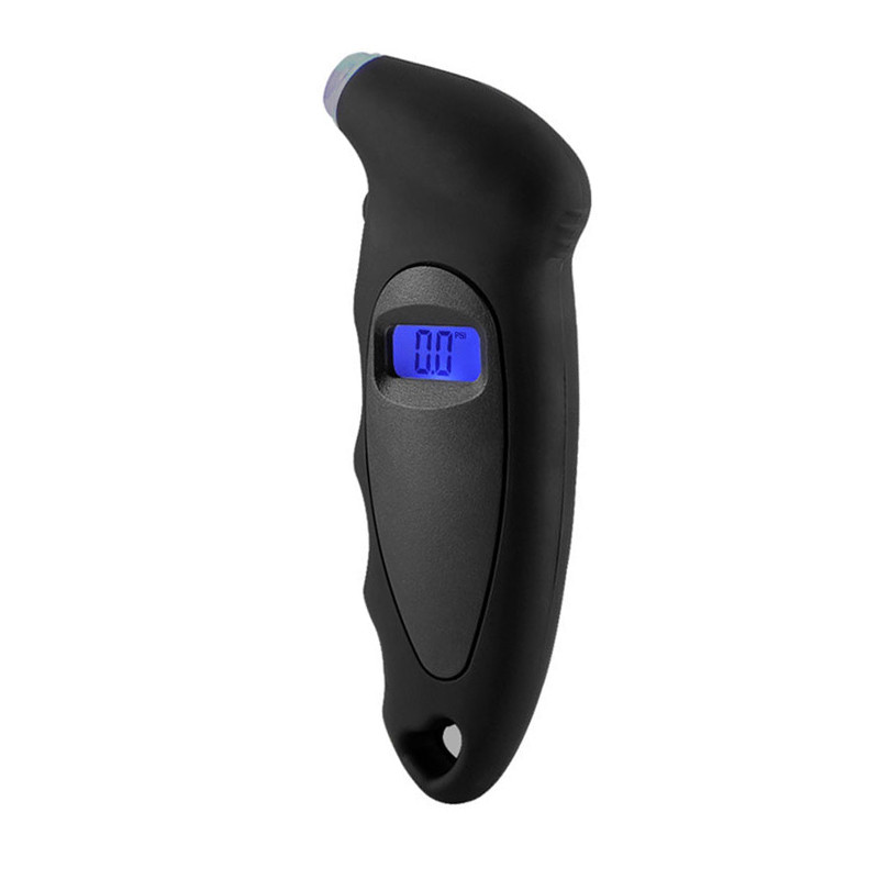 Манометр для шин Tire Gauge с цифровым ЖК-дисплеем и подсветкой Black