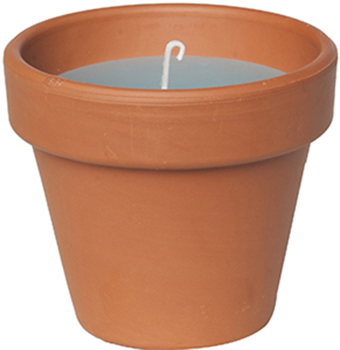 Свеча Candle pot Стандарт 10 х 11 см Коричневый с синим (000001351)