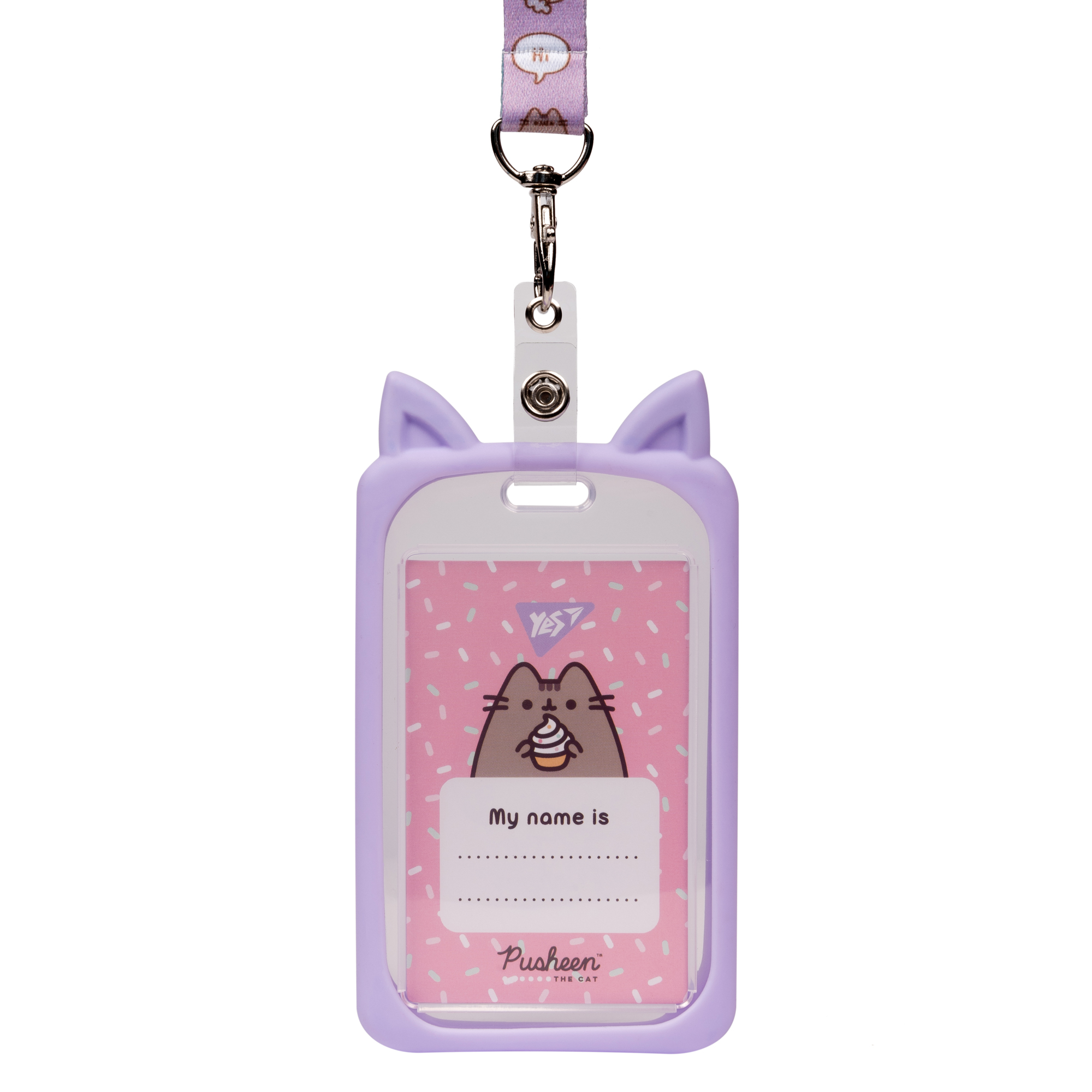 Бейдж на ленте YES Pusheen ушки (940304)