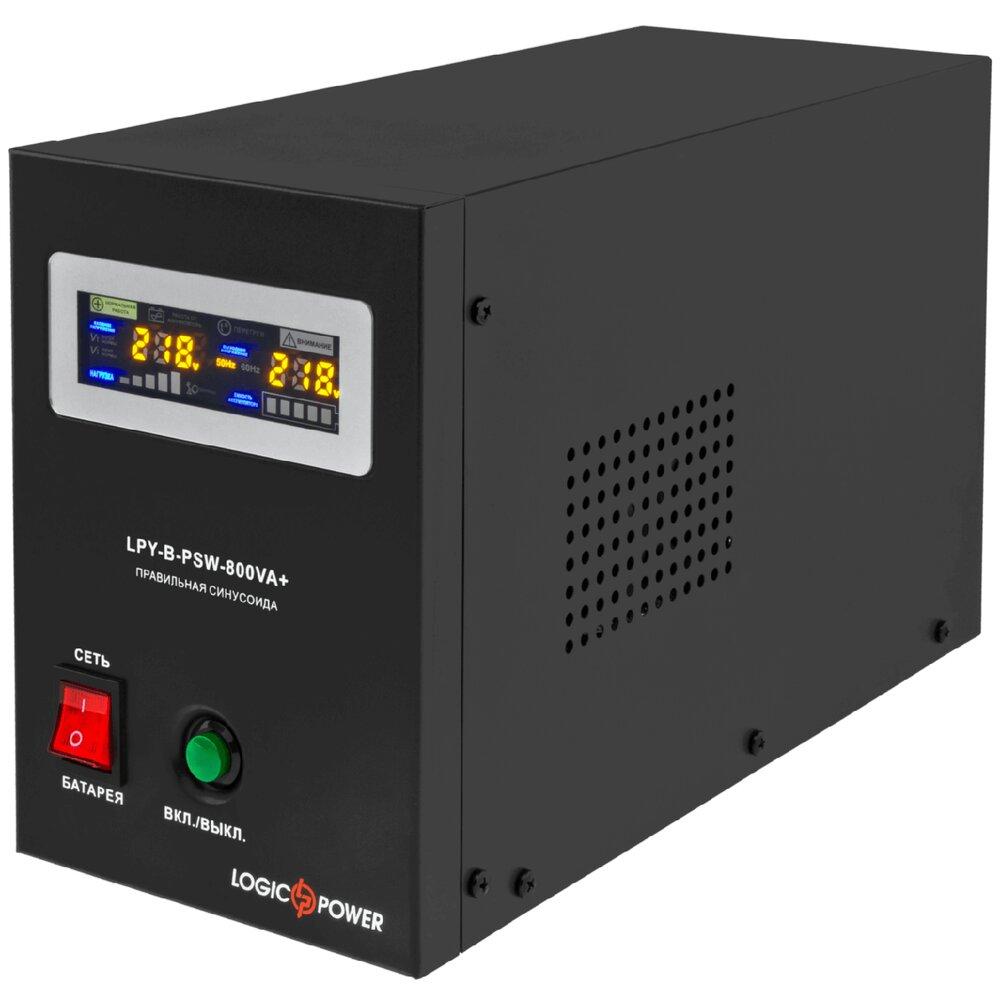 ДБЖ LogicPower LPY-B-PSW-800VA+ (560Вт) 5A/15Aз правильною синусоїдою 12В