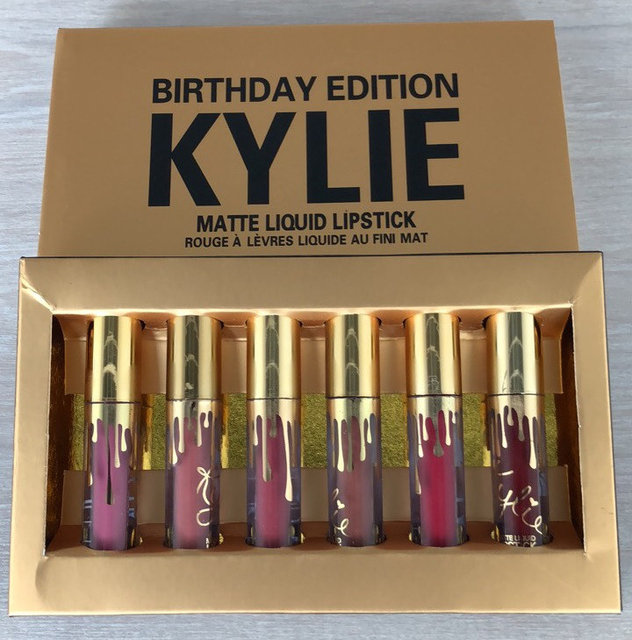 Набор из 6 матовых помад Kylie Birthday Edition (513923855)