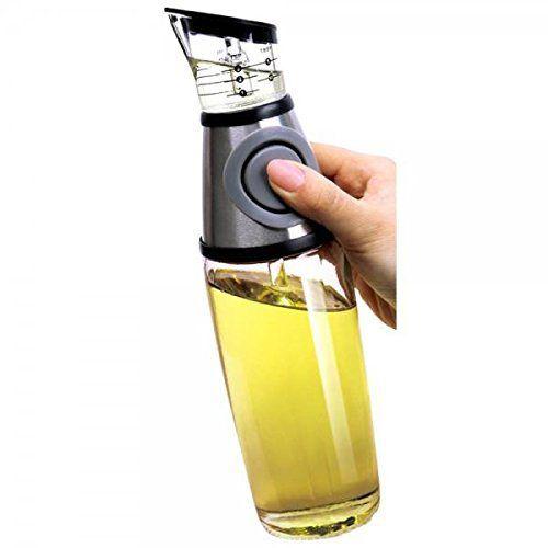 Пляшка скло для олії з мірною чашкою R16386-1 500мл Прозорий (gr_006124)